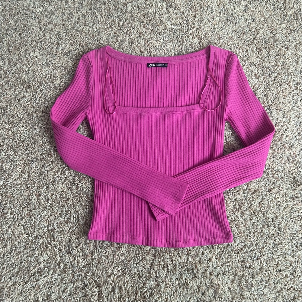 pink/purple zara long sleeve